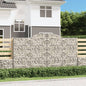 Gabion basket arc shape galvanized iron 100x30x40/60 cm