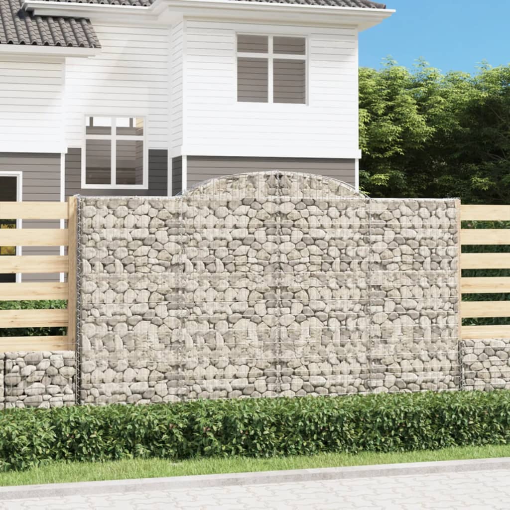 Gabion basket arc shape galvanized iron 100x30x40/60 cm