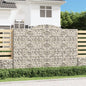 Gabion basket arc shape galvanized iron 100x30x40/60 cm