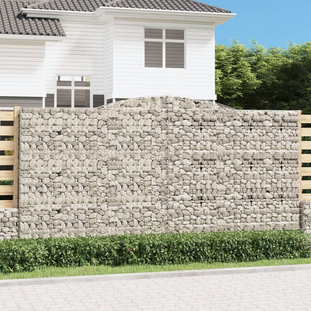 Gabion basket arc shape galvanized iron 100x30x40/60 cm