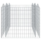 Arriate de gaviones forma arco hierro galvanizado 200x100x100cm