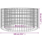 Brasero de gaviones hierro galvanizado Ø100 cm