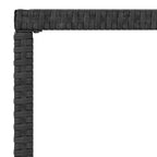 Set muebles de jardín 6 piezas y cojines ratán sintético negro