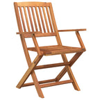 Juego de comedor de jardín 5 piezas madera maciza de acacia