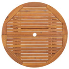 Juego de comedor de jardín 5 piezas madera maciza de acacia