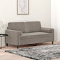 2-seater sofa, cushions and pillows light grey velvet 140 cm