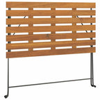 Muebles cafetería plegables 5 pzas madera maciza acacia y acero