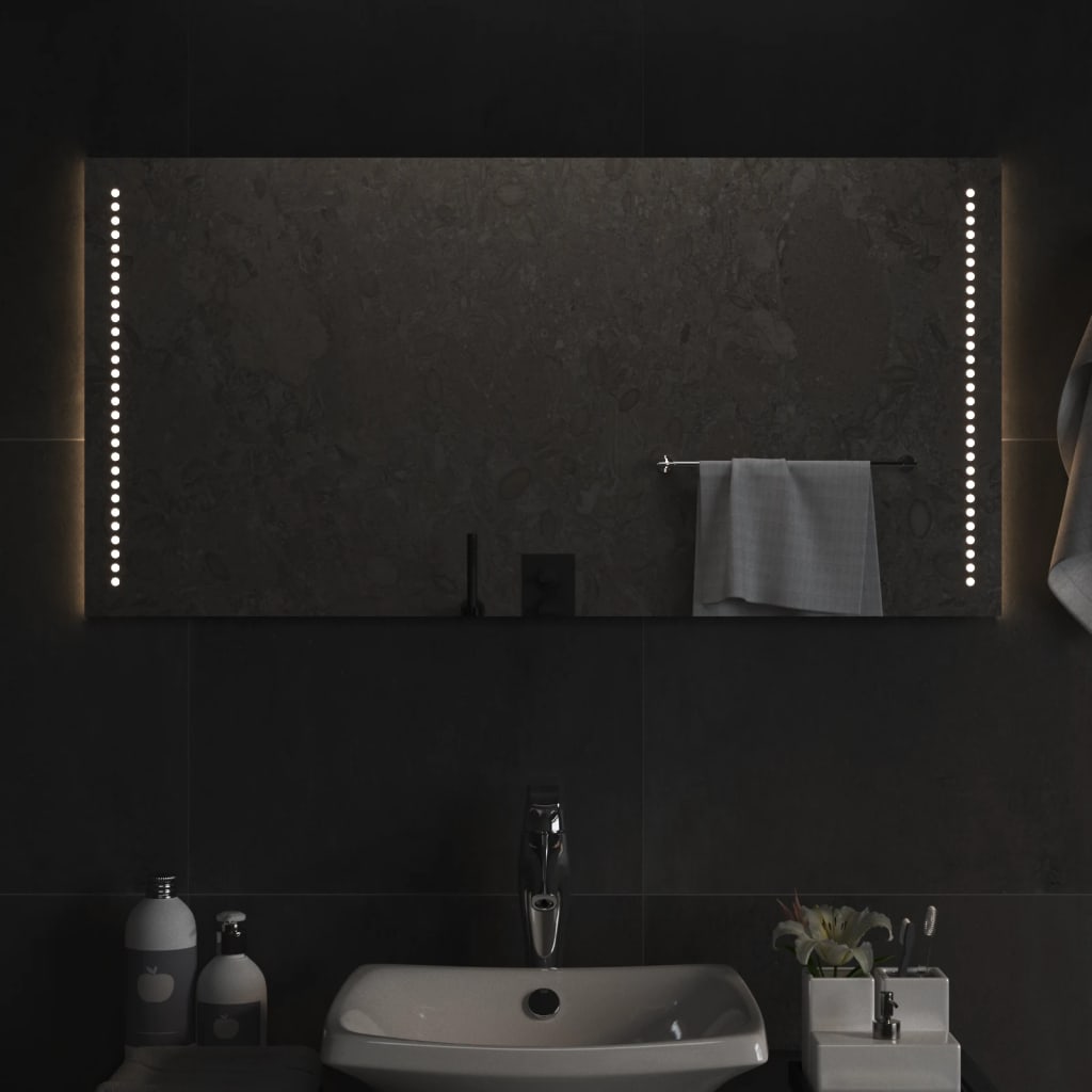 Espejo de baño con LED 100x40 cm