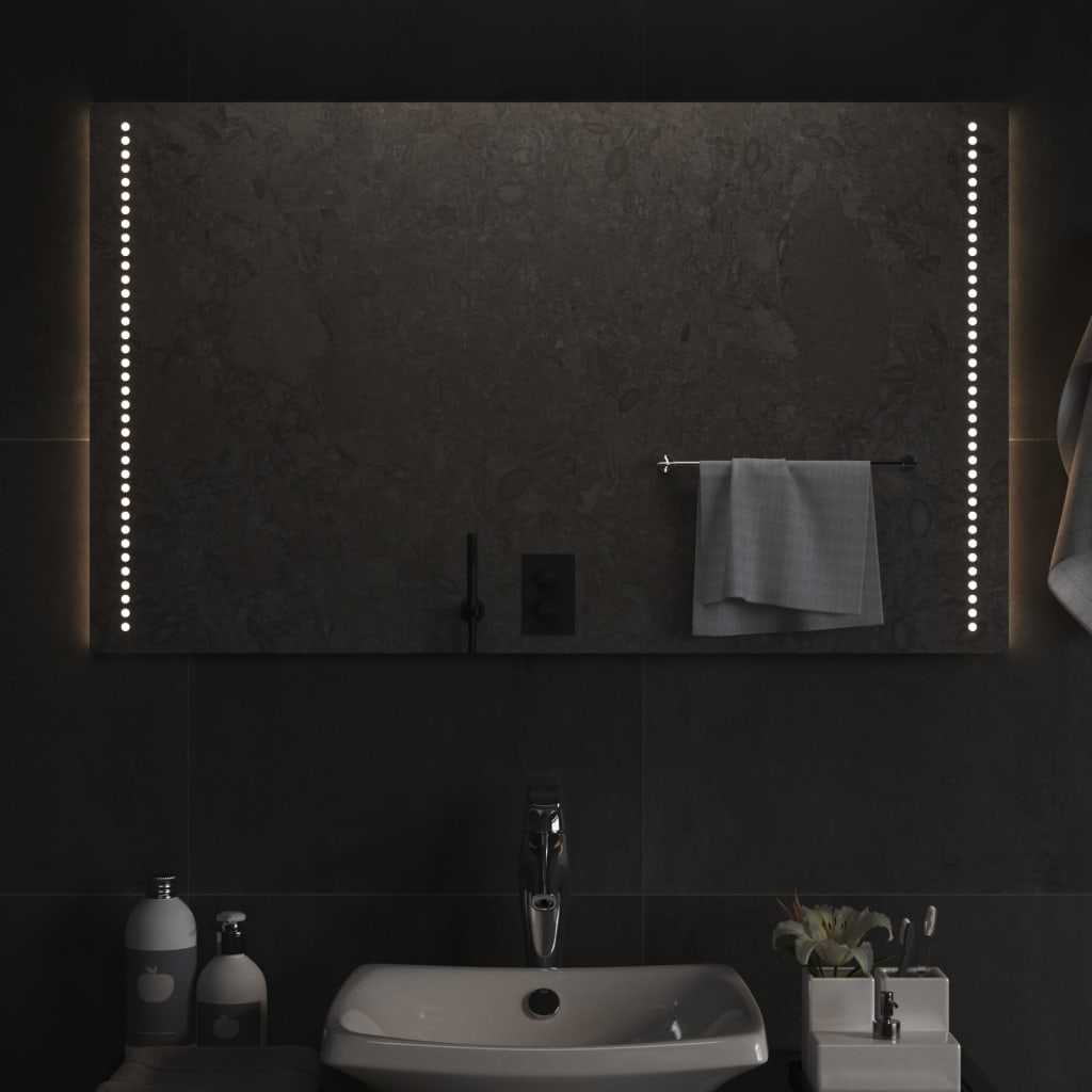 Espejo de baño con LED 100x40 cm