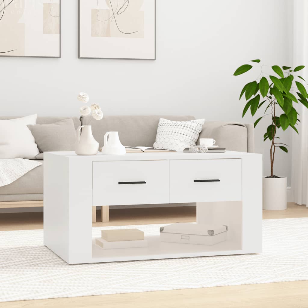 Mesa de centro con patas de metal OSLO madera maciza pino gris