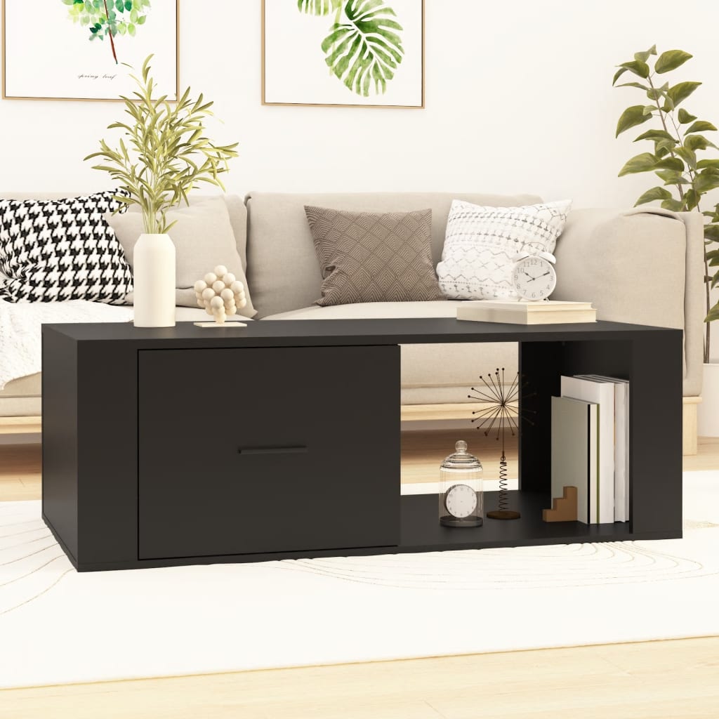 Mesa de centro con patas de metal OSLO madera maciza pino gris