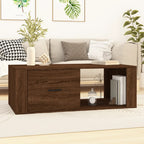 Mesa de centro con patas de metal OSLO madera maciza pino gris