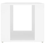 Mesita de noche madera contrachapada blanco 41x40x36 cm