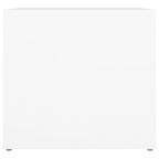 Mesita de noche madera contrachapada blanco 41x40x36 cm