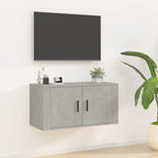 Mueble de pared para TV madera envejecida 30,5x30x30 cm