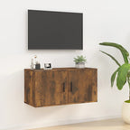 Mueble de pared para TV madera envejecida 30,5x30x30 cm