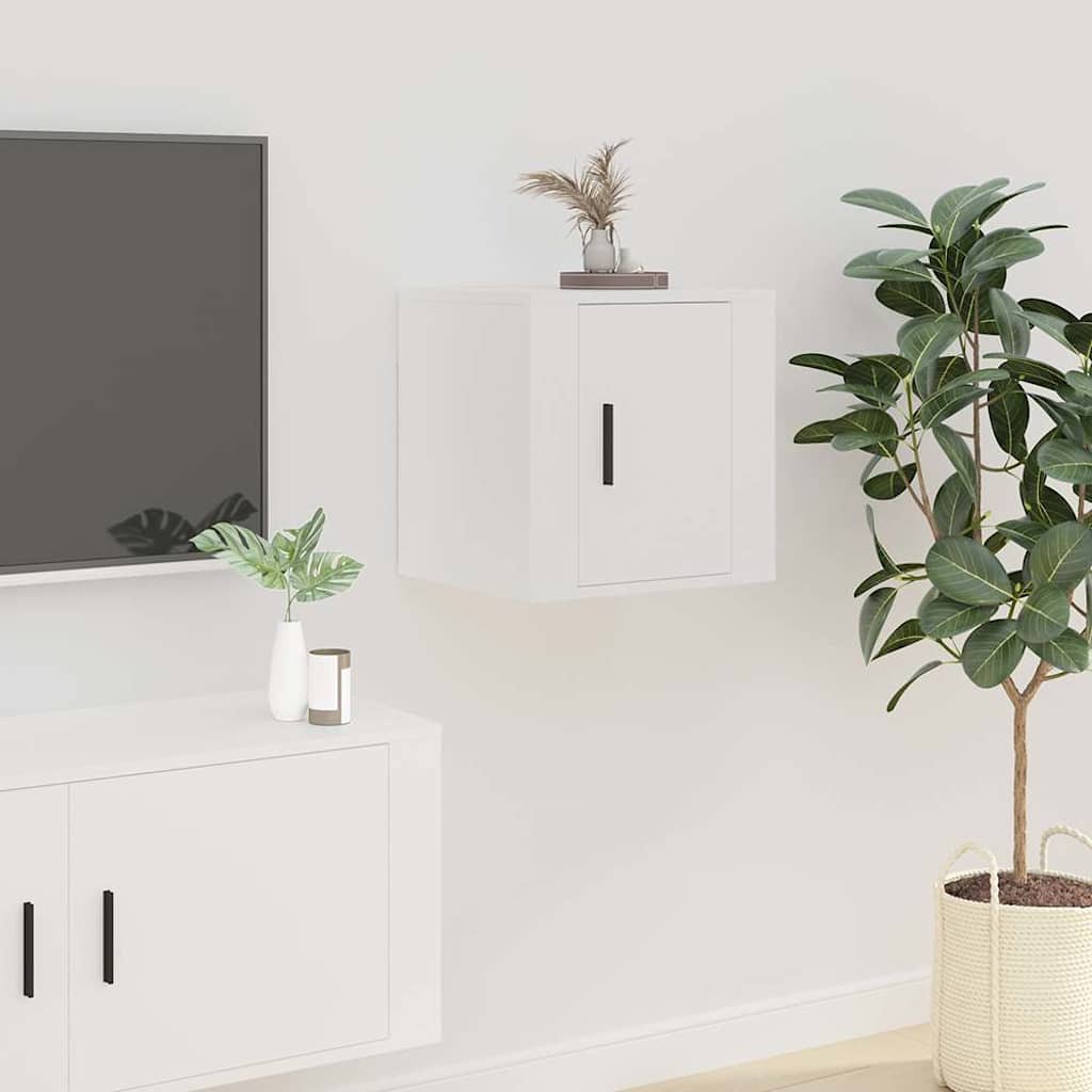 Mueble de pared para TV madera envejecida 30,5x30x30 cm