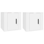 Muebles para TV de pared 2 uds blanco 40x34,5x40 cm