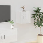 Mueble de pared para TV madera envejecida 30,5x30x30 cm