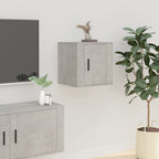 Mueble de pared para TV madera envejecida 30,5x30x30 cm