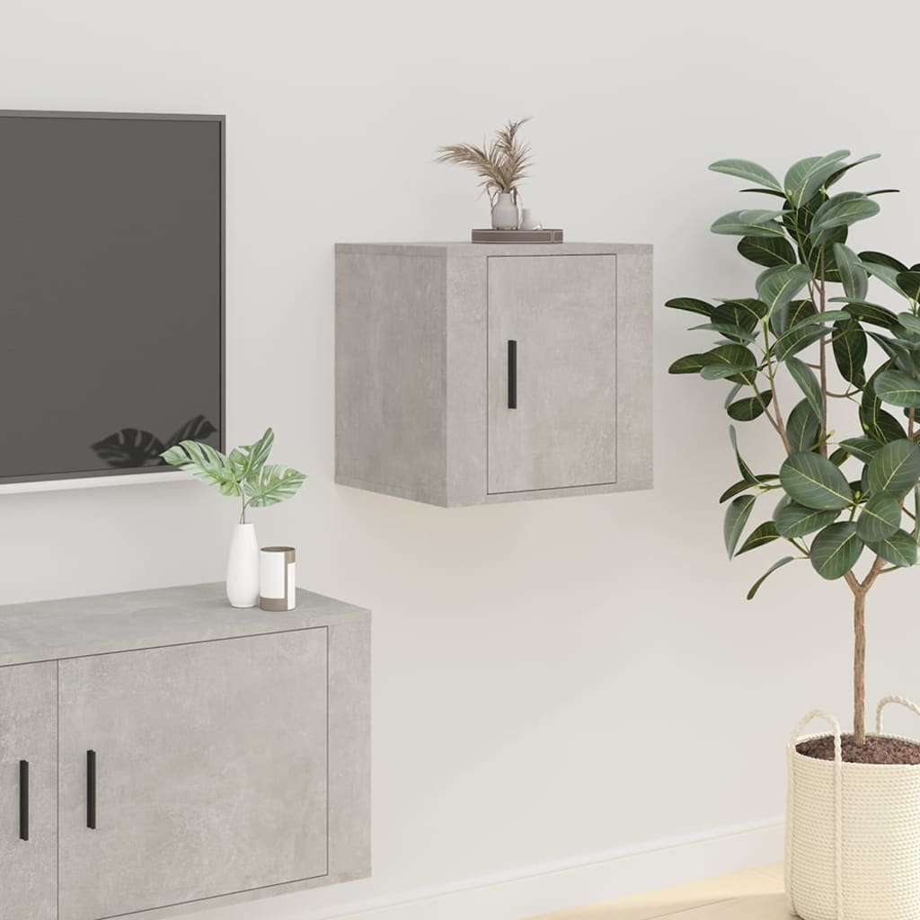 Mueble de pared para TV madera envejecida 30,5x30x30 cm