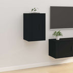 Mueble de pared para TV madera envejecida 30,5x30x30 cm