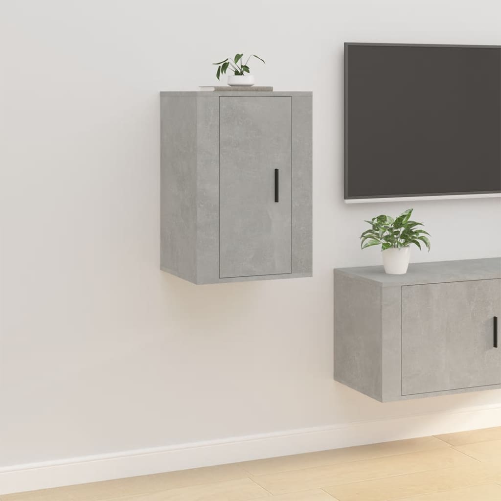 Mueble de pared para TV madera envejecida 30,5x30x30 cm