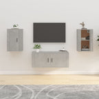 Muebles para TV de pared 2 uds blanco 40x34,5x40 cm