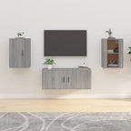 Muebles para TV de pared 2 uds blanco 40x34,5x40 cm