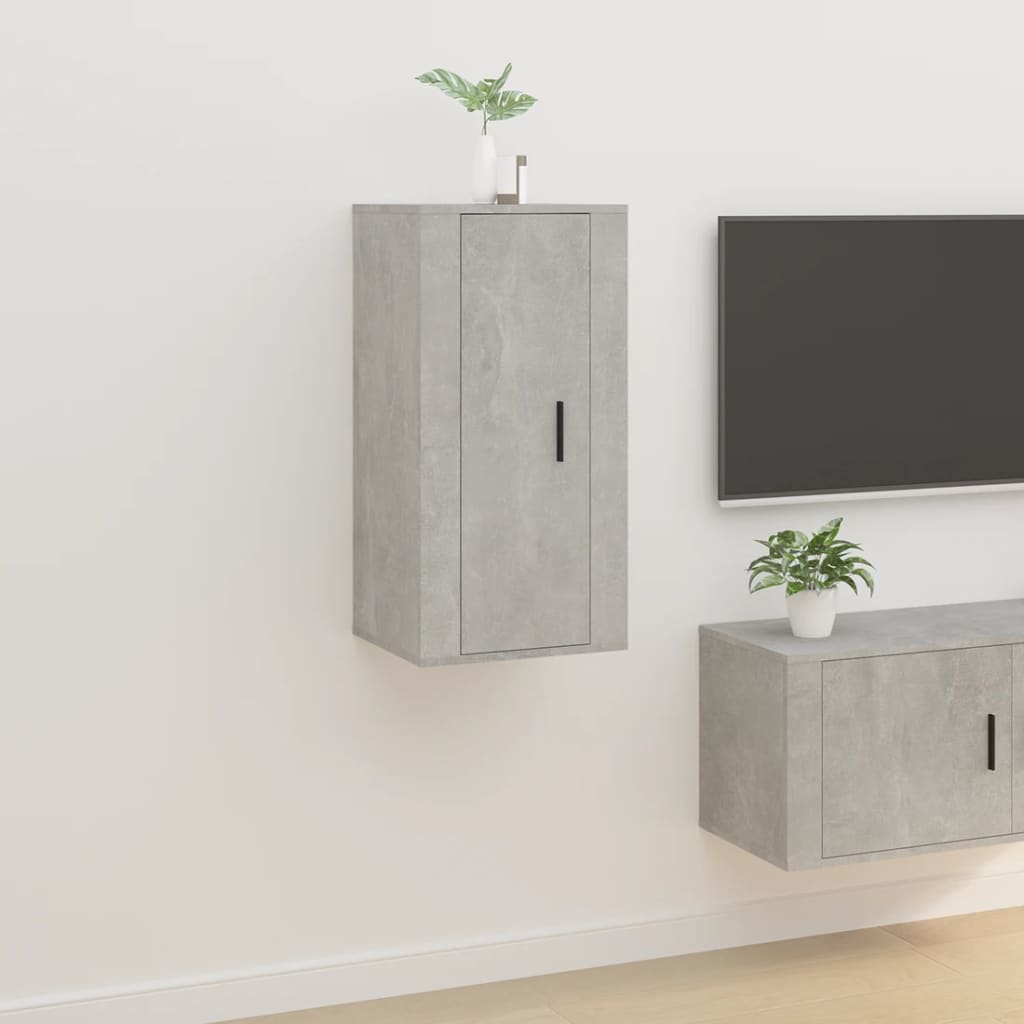 Mueble de pared para TV madera envejecida 30,5x30x30 cm