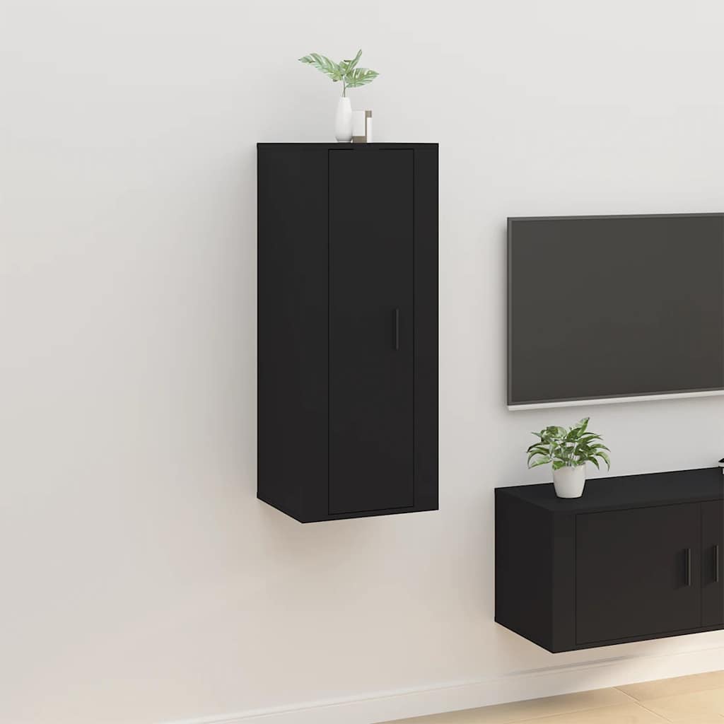 Mueble de pared para TV madera envejecida 30,5x30x30 cm