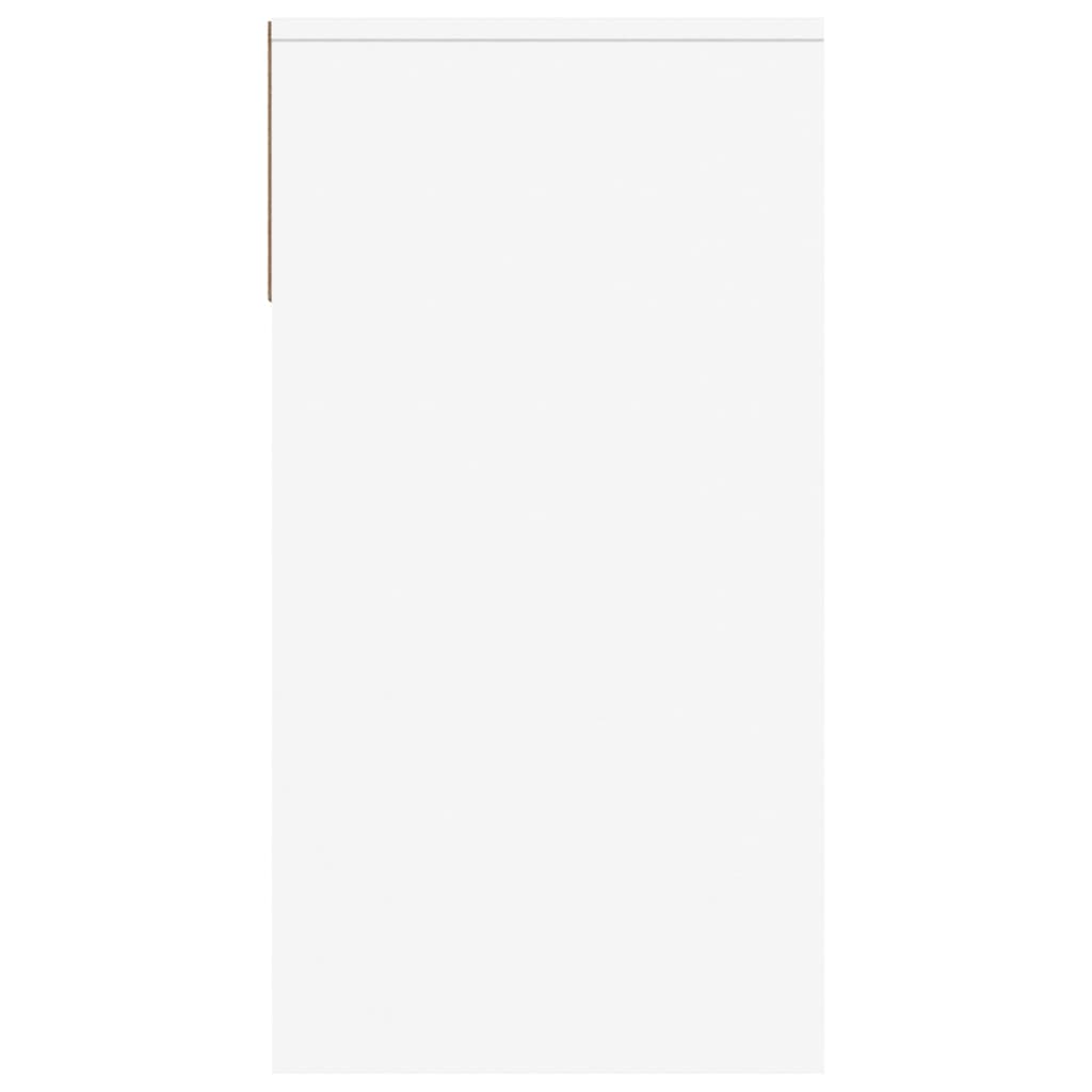 Mesa consola de madera contrachapada blanco 100x39x75 cm