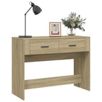 Mesa consola madera contrachapada roble Sonoma 100x39x75 cm