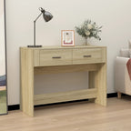 Mesa consola madera contrachapada roble Sonoma 100x39x75 cm