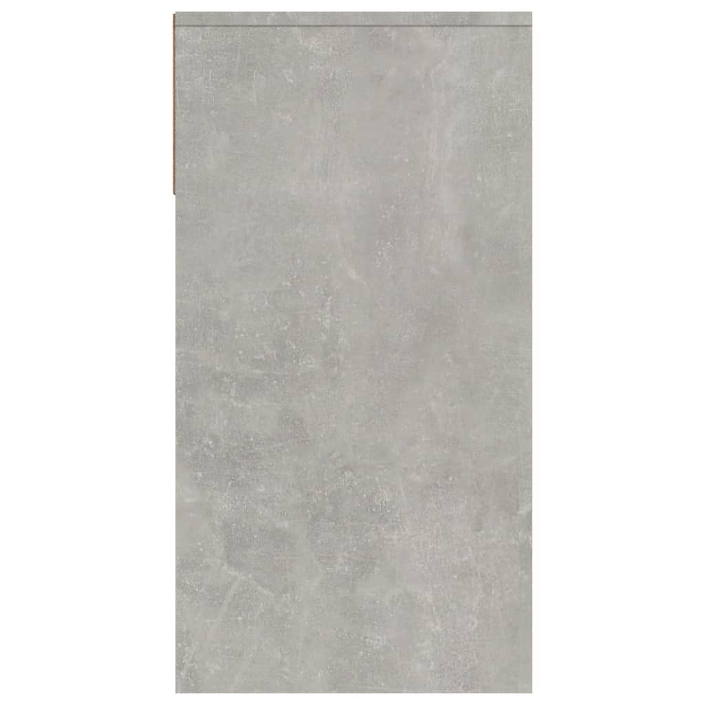 Mesa consola de madera contrachapada gris hormigón 100x39x75 cm