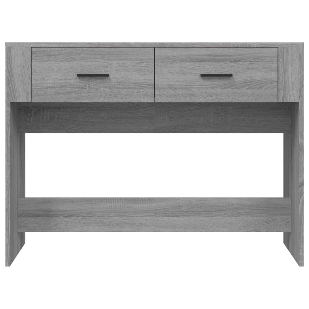 Mesa consola madera contrachapada gris Sonoma 100x39x75 cm