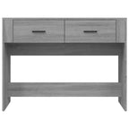 Mesa consola madera contrachapada gris Sonoma 100x39x75 cm