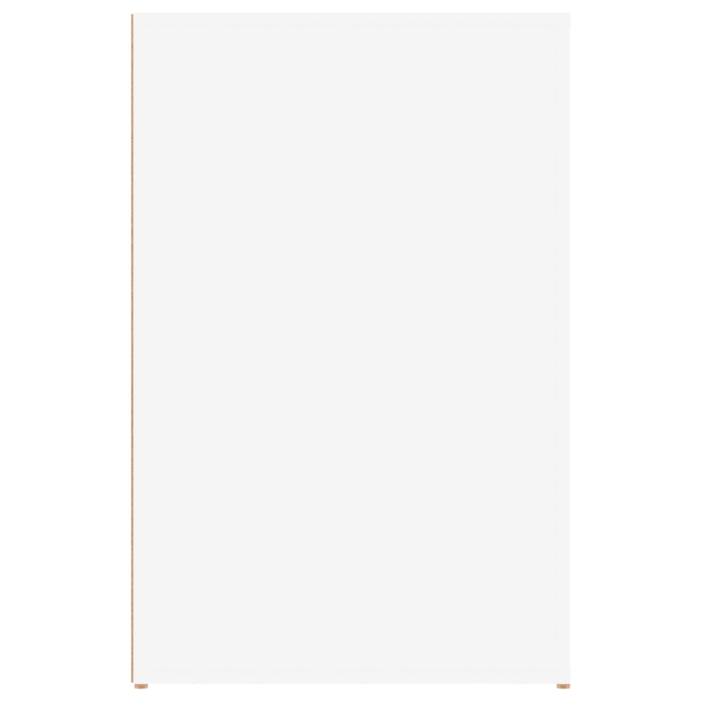 Escritorio de madera contrachapada blanco 100x49x75 cm