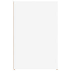 Escritorio de madera contrachapada blanco 100x49x75 cm