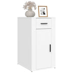 Armario de escritorio madera contrachapada blanco 40x49x75 cm
