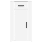 Armario de escritorio madera contrachapada blanco 40x49x75 cm