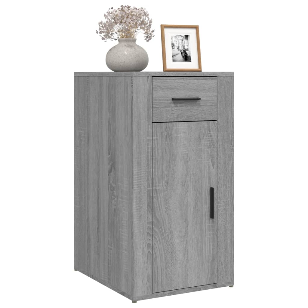 Armario de escritorio contrachapada gris Sonoma 40x49x75 cm
