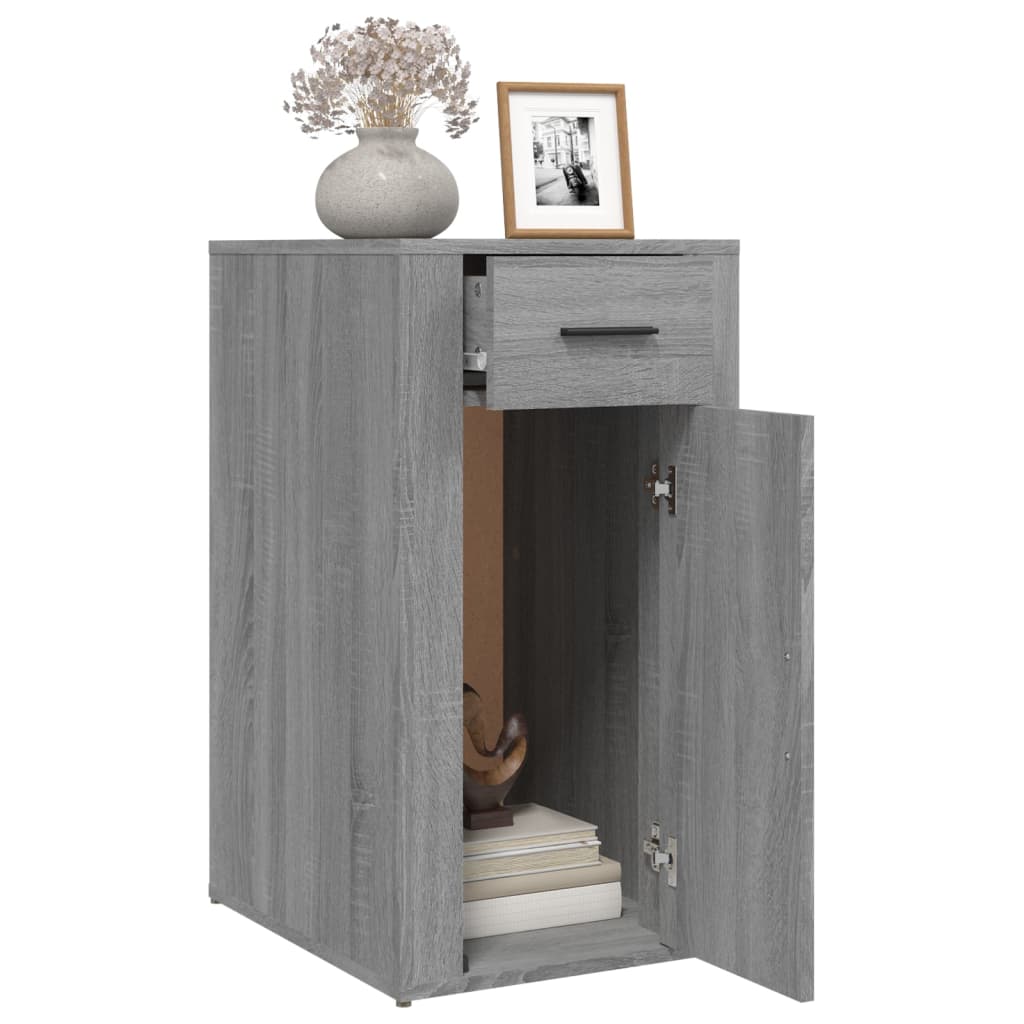 Armario de escritorio contrachapada gris Sonoma 40x49x75 cm