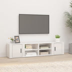 Mueble TV 2 uds madera contrachapada gris hormigón 80x31,5x36cm