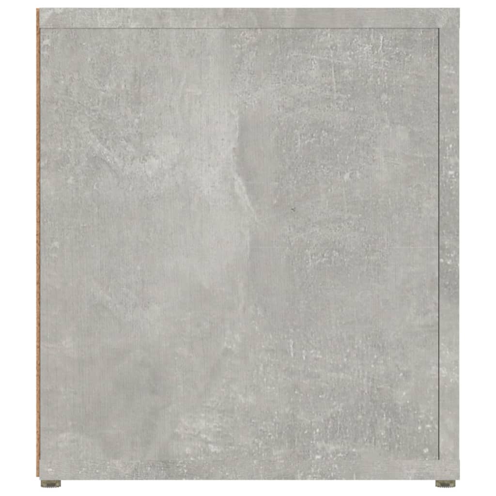 Mueble TV 2 uds madera contrachapada gris hormigón 80x31,5x36cm