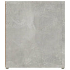 Mueble TV 2 uds madera contrachapada gris hormigón 80x31,5x36cm