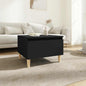Mesa auxiliar de madera contrachapada blanco 50x46x35 cm