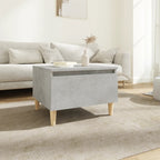 Mesa auxiliar de madera contrachapada blanco 50x46x35 cm