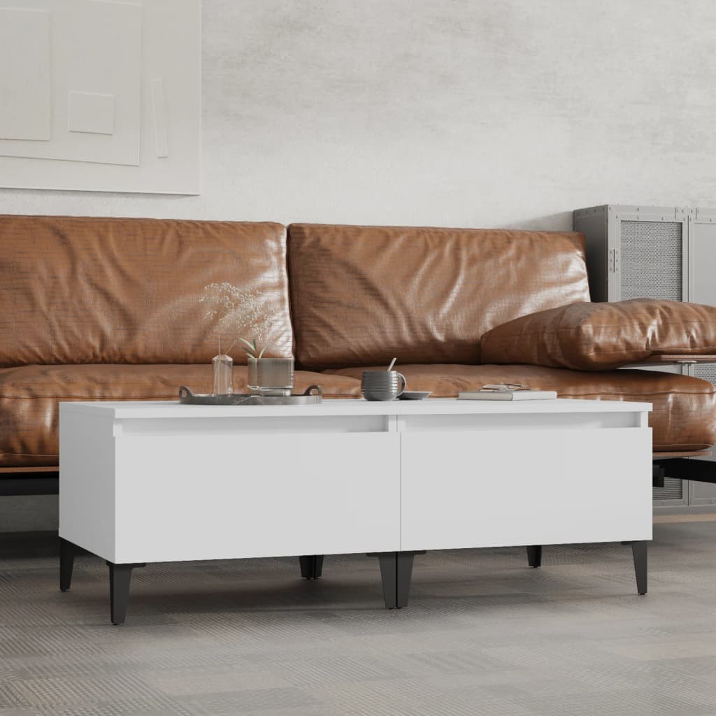 Mesas auxiliares 2 uds madera color marrón roble 40x42x50 cm