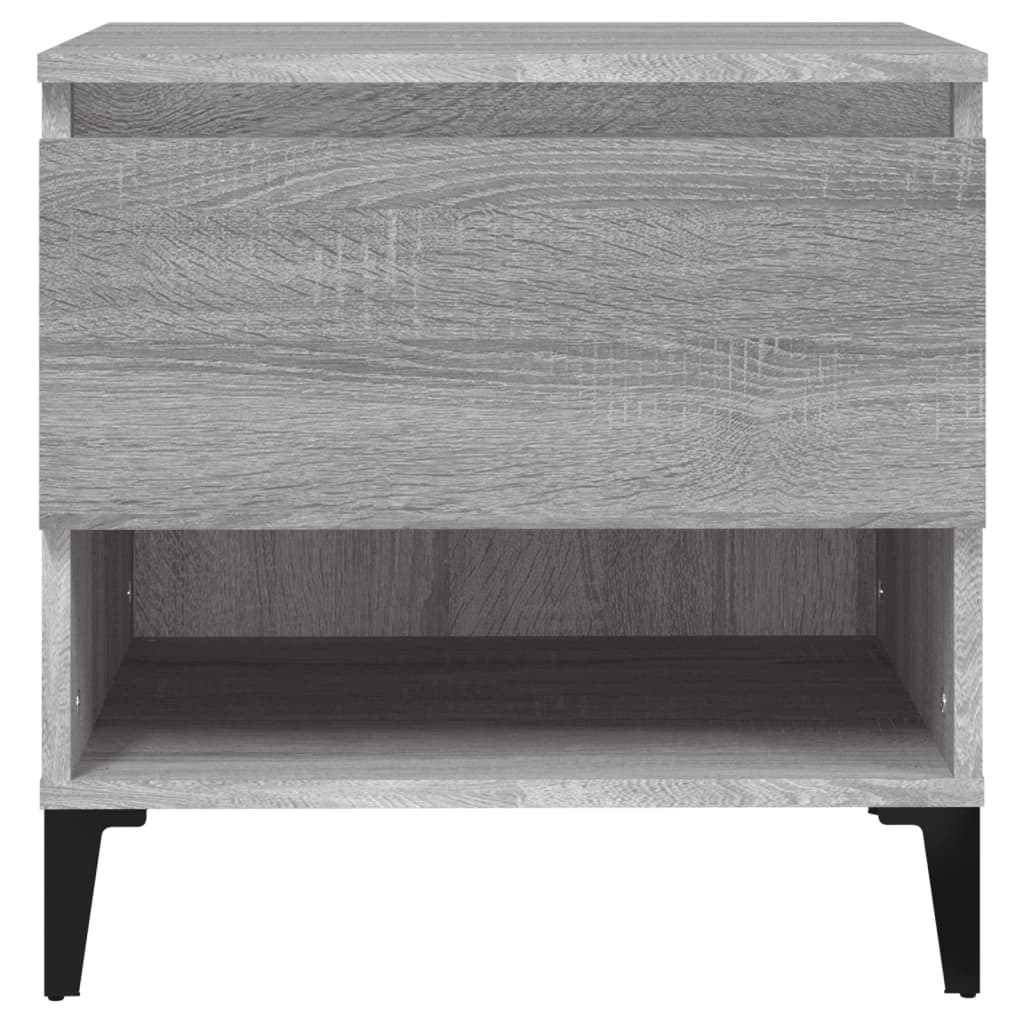 Mesa auxiliar de madera contrachapada gris Sonoma 50x46x50 cm